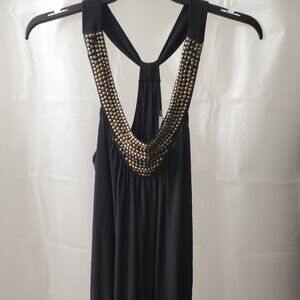 Black Embellished 1X SleevelessTop NWOT